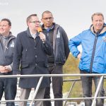 Steffen Sambill, Bezirksbürgermeister Oliver Igel, Robert Schaddach beim Wassersportfest 2017